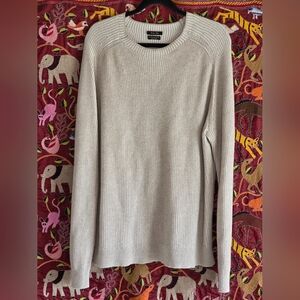 Classic Crew Neck Knit Sweater Large Pullover
